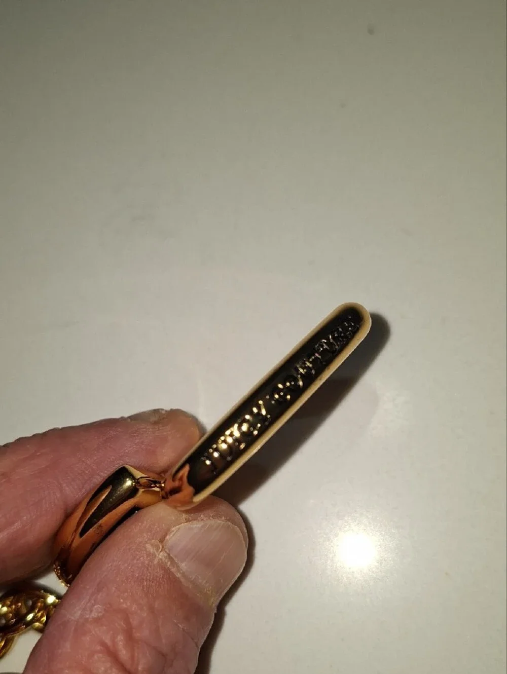 Juice Couture Y2k Gold Heart Keychain with Crown Accent